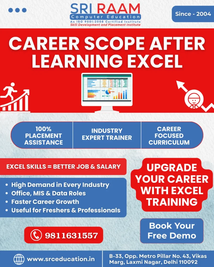 Career Opportunities After Excel Course in Laxmi Nagar