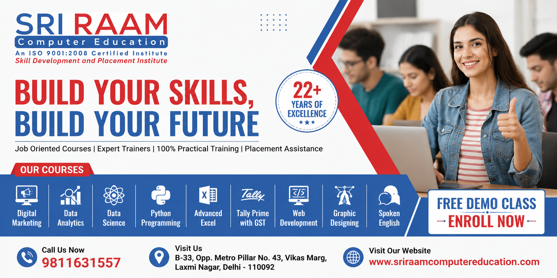 Best Computer Course for Job in Laxmi Nagar